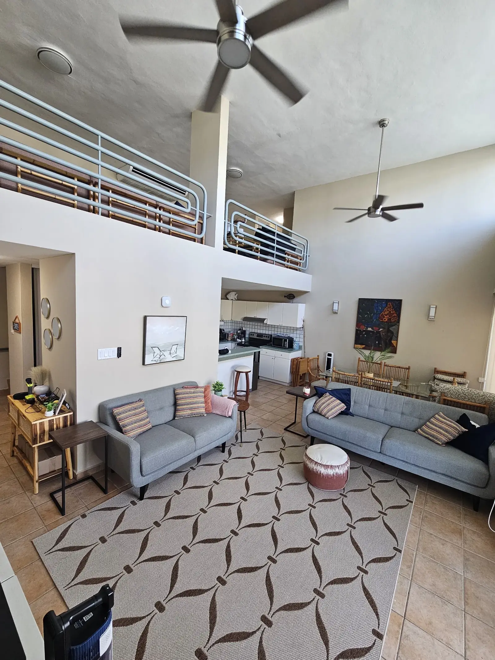 Living room — double-height ceiling