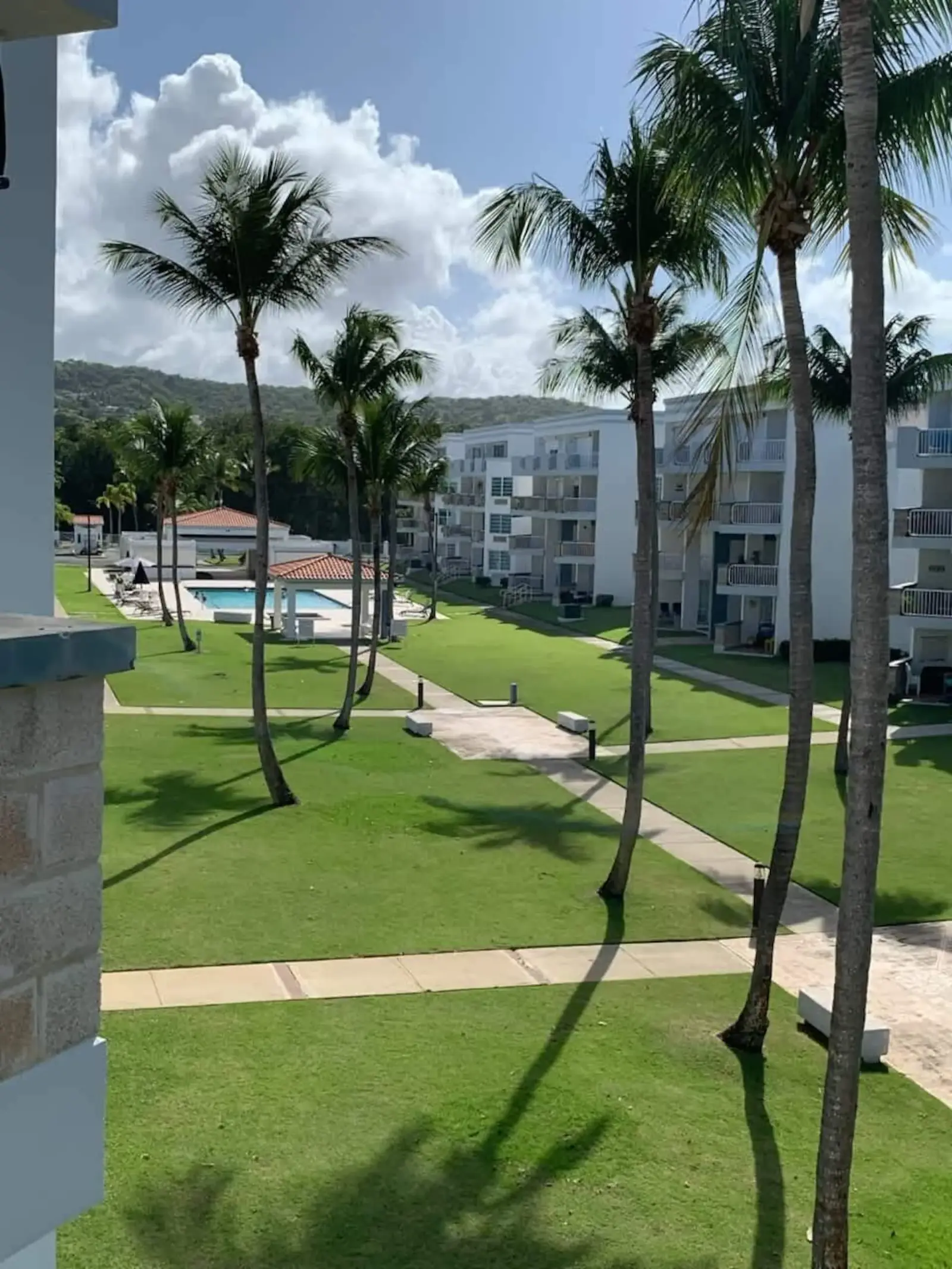 Courtyard view from the balcony
